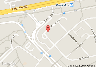 mapa - Bobkova 736/26, Praha 9