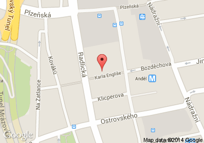 mapa - Karla Engliše 3221/2, Praha 5, 150 00