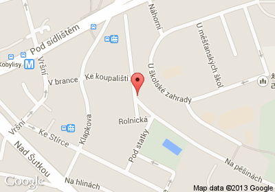 mapa - Na pěšinách 50, Praha 8, 180 00