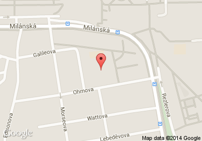 mapa - Ohmova 271, Praha 10