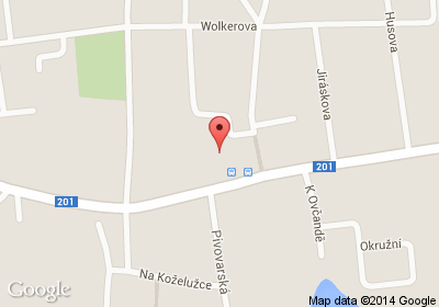 mapa - Pražská 910, Unhošť